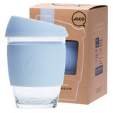 JOCO Reusable Glass Cup Regular 12oz - Vintage Blue