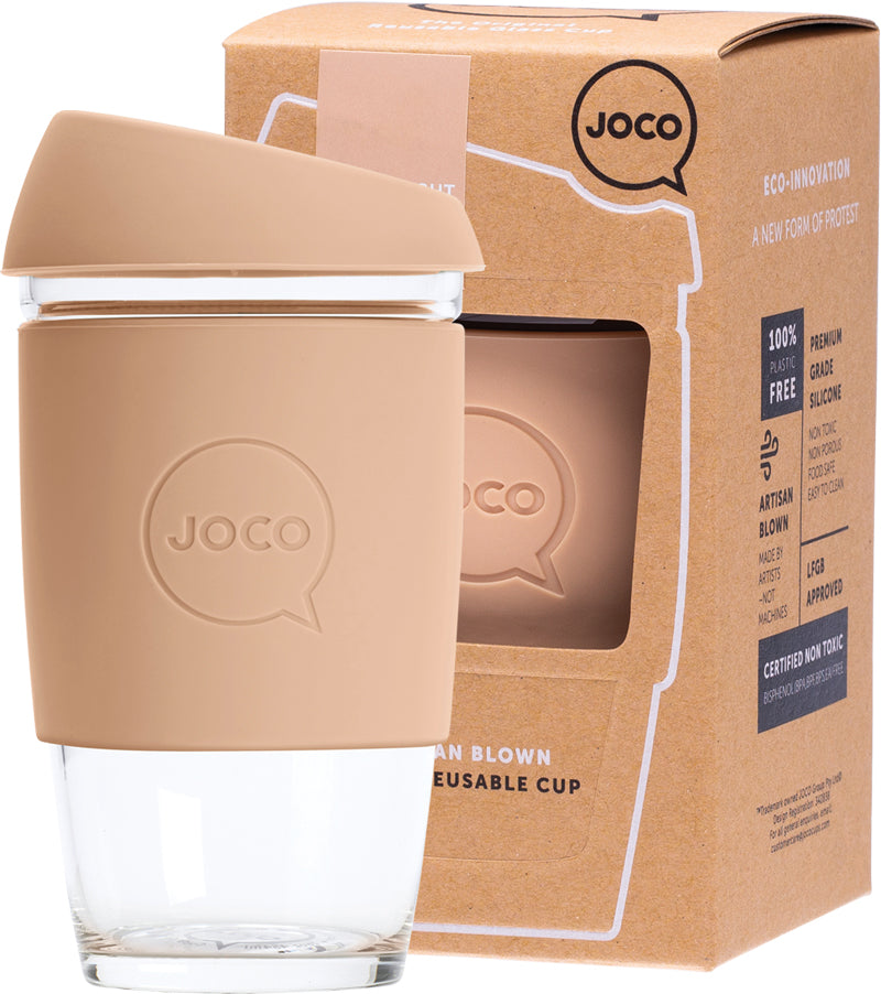 JOCO Reusable Glass Cup Extra Small 6oz - Amberlight