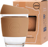 JOCO Reusable Glass Cup Regular 12oz - Butterum