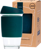 JOCO Reusable Glass Cup Large 16oz - Deep Teal