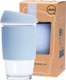 JOCO Reusable Glass Cup Large 16oz - Vintage Blue