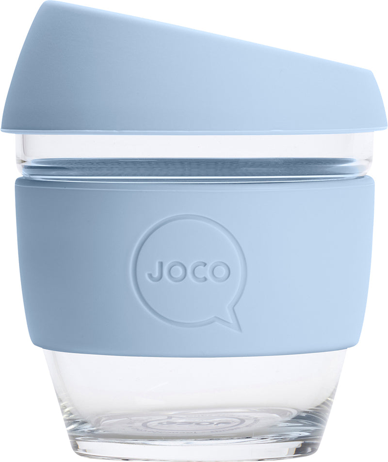 JOCO Reusable Glass Cup XXSmall 4oz - Vintage Blue