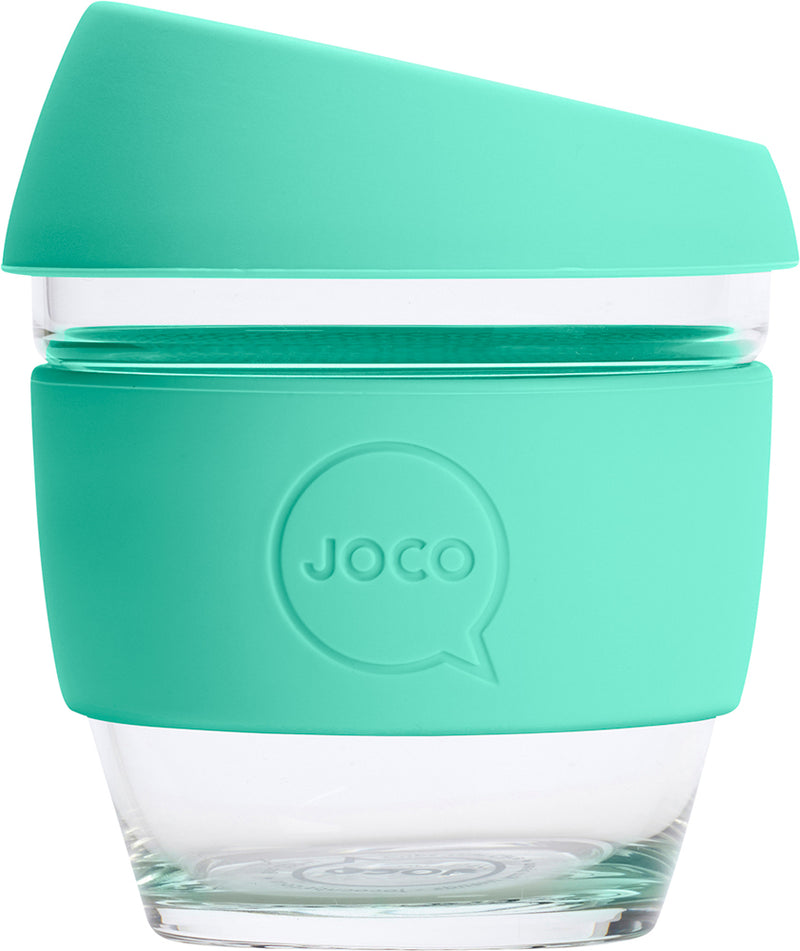 JOCO Reusable Glass Cup XXSmall 4oz - Vintage Green