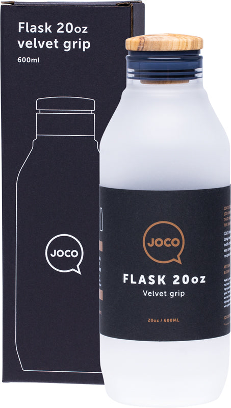 JOCO Reusable Glass Drinking Flask 20oz - Neutral