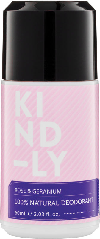 KIND-LY 100% Natural Deodorant Rose & Geranium