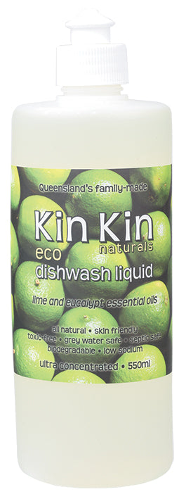 KIN KIN NATURALS Dishwash Liquid (Ultra Conc.) Lime & Eucalypt