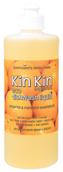 KIN KIN NATURALS Dishwash Liquid (Ultra Conc.) Tangerine & Mandarin