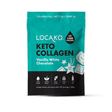 Locako Keto Collagen Vanilla White Chocolate (Collagen Protein with Coconut MCT) 440g