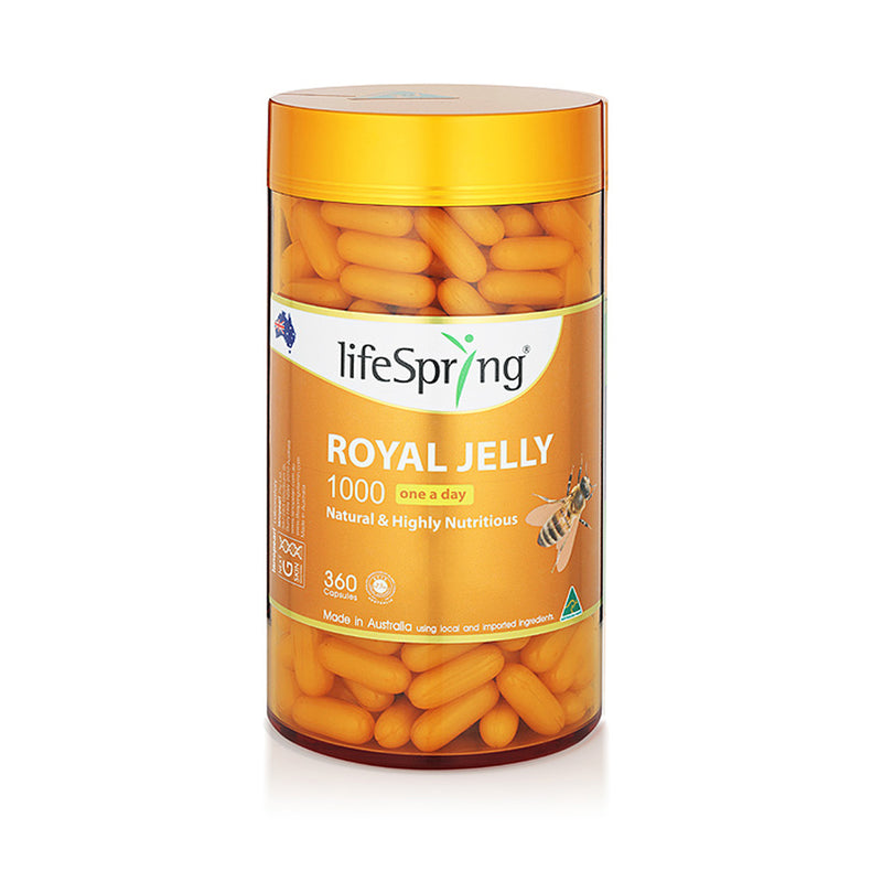 Royal Jelly (1000mg)
360c  (royal jelly anti-oxidant)