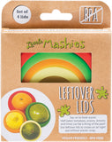 LITTLE MASHIES Reusable Leftover Lids Pack of 4