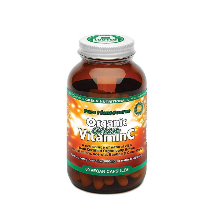 MicrOrganics Green Nutritionals Pure Plant-Source Organic Green Vitamin C 60vc