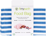 4MYEARTH Food Bag Denim Stripe - 25x20cm