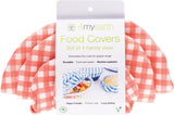 4MYEARTH Food Cover Set Red Gingham -  XS,S,M & L