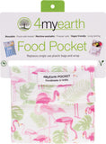 4MYEARTH Food Pocket Flamingoes - 14x14cm