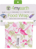 4MYEARTH Food Wrap Flamingoes - 30x30cm