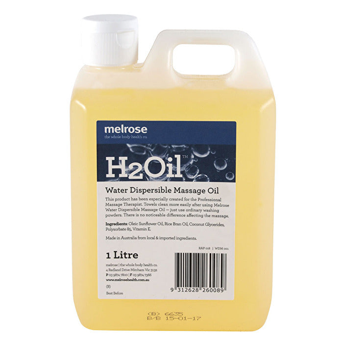 Melrose H2Oil Water Dispersible Massage Oil 1000ml