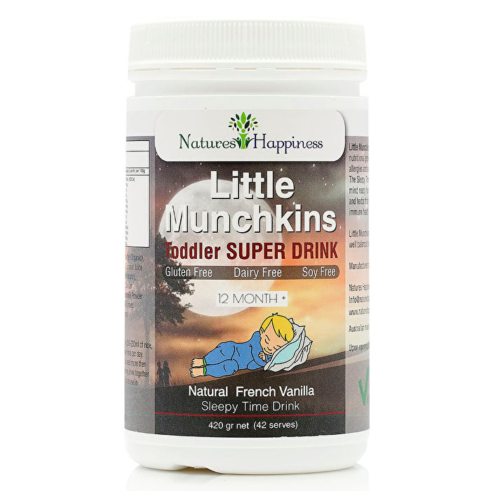 Natures Happiness Little Munchkins Toddler Super Drink (Sleepy Time) Vanilla 420g