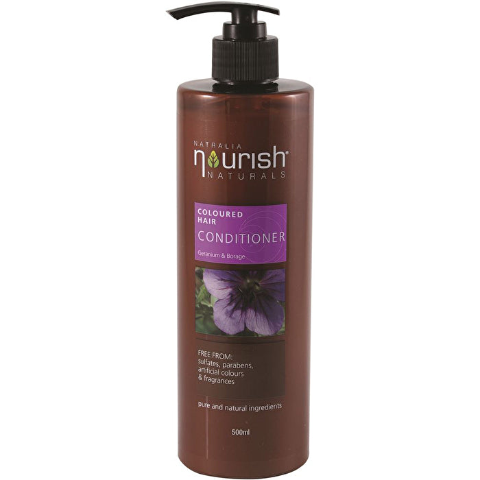 Natralia Nourish Conditioner Coloured Hair (geranium & borage) 500ml