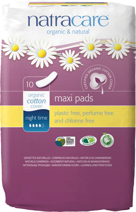 NATRACARE Maxi Pads Night Time