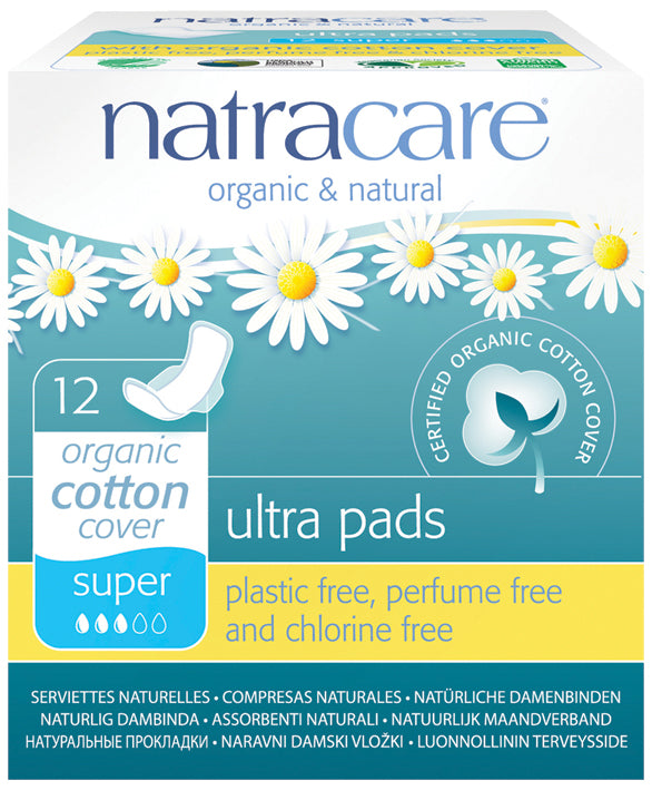 NATRACARE Ultra Pads Super (Wings)