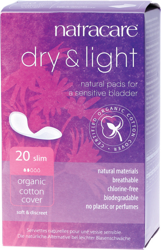 NATRACARE Incontinence Pads Dry & Light Slim