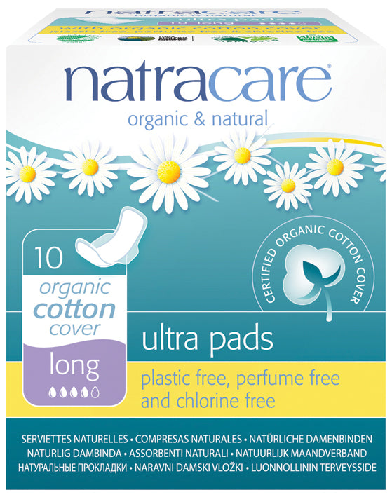 NATRACARE Ultra Pads Long (Wings)