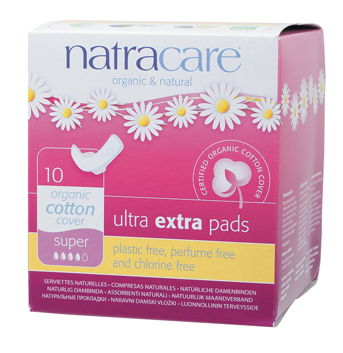 NATRACARE Ultra Extra Pads Super (Wings)
