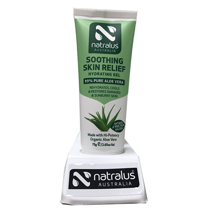 Natralus Soothing Skin Relief Aloe Vera Gel 75g x 6 Tray Display