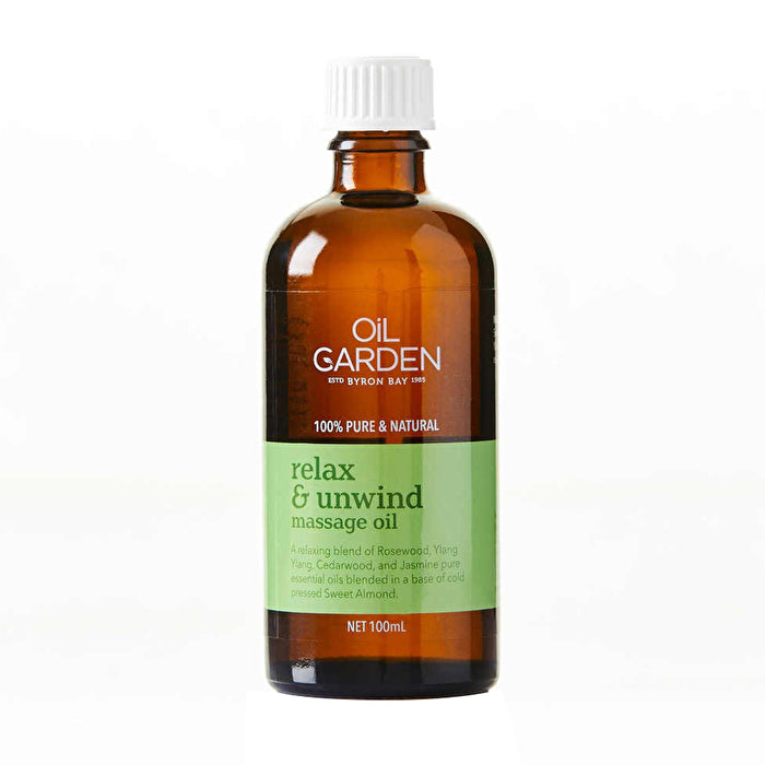 Oil Garden Massage Oil Blend Relax & Unwind 100ml