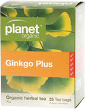 PLANET ORGANIC Herbal Tea Bags Ginkgo Plus (With Green Tea)
