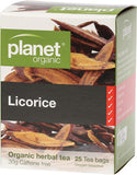 PLANET ORGANIC Herbal Tea Bags Licorice