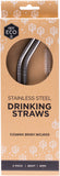 EVER ECO Stainless Steel Straws - Bent Includes Cleaning Brush