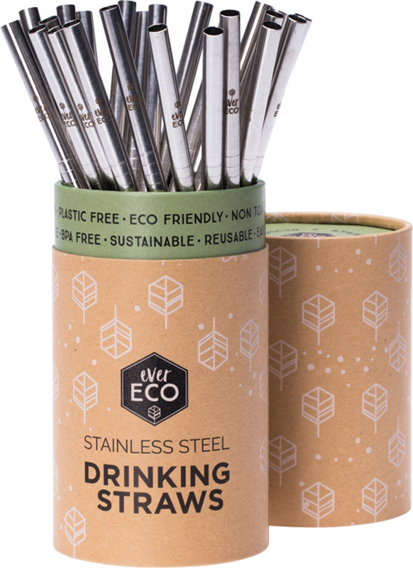 EVER ECO Stainless Steel Straws - Straight Counter Display