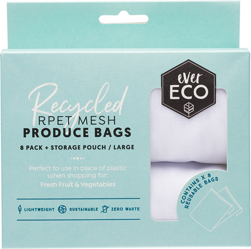 EVER ECO Reusable Produce Bags Recycled Polyester Mesh