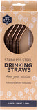 EVER ECO Stainless Steel Straws - Bent Rose Gold + Cleaning Brush