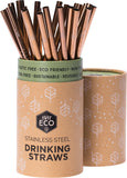 EVER ECO Stainless Steel Straw - Straight Counter Display - Rose Gold