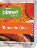 PLANET ORGANIC Herbal Tea Bags Turmeric Chai