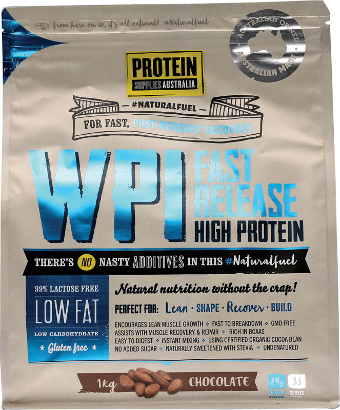 PROTEIN SUPPLIES AUST. WPI (Whey Protein Isolate) Chocolate