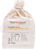 THAT RED HOUSE Stainless Steel Pegs 316 Marine Grade