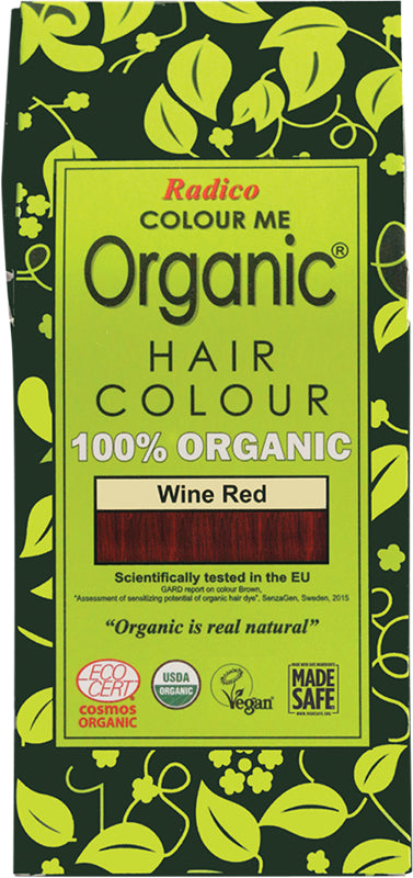 RADICO Colour Me Organic - Hair Colour Powder - Wine Red