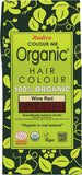 RADICO Colour Me Organic - Hair Colour Powder - Wine Red