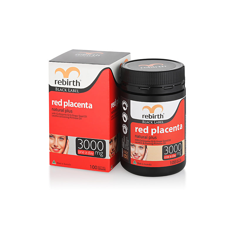 Rebirth Black Label Red Placenta 3000mg
natural plus 100 Capsules