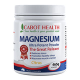 Cabot Health Magnesium Ultra Potent Citrus Powder 465g