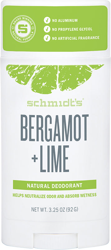 SCHMIDT'S Deodorant Stick Bergamot & Lime
