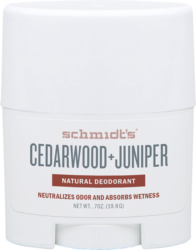 SCHMIDT'S Travel Deodorant Stick Cedarwood & Juniper