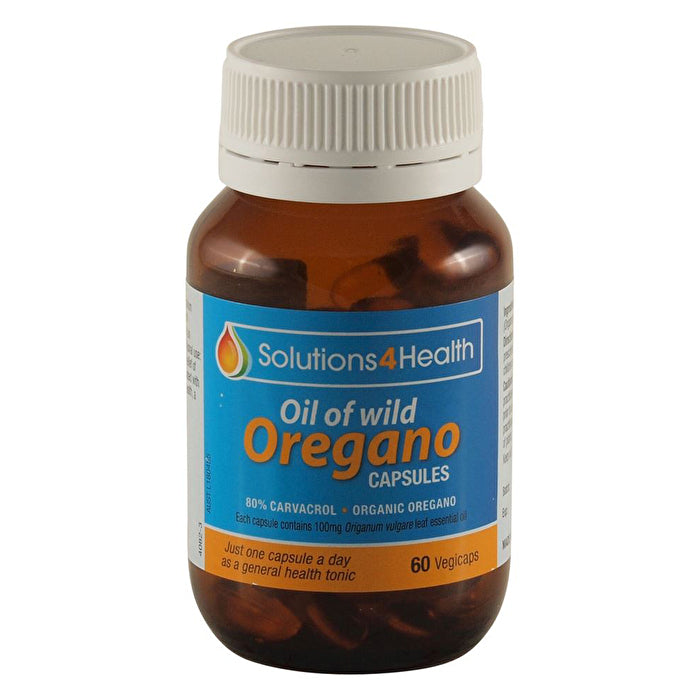 Solutions 4 Health Oil of Wild Oregano Capsules 60vc
