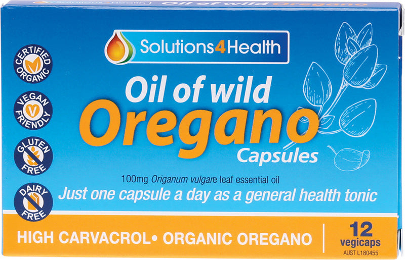SOLUTIONS 4 HEALTH Oil of Wild Oregano VegeCaps