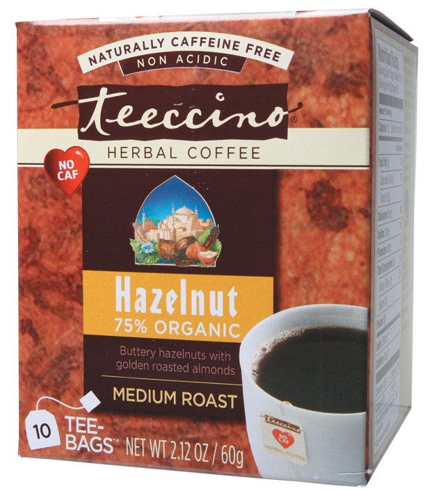 TEECCINO Herbal Coffee Bags Hazelnut