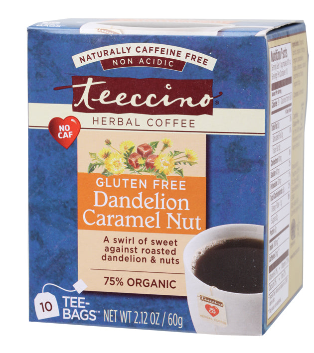 TEECCINO Herbal Coffee Bags Dandelion Caramel Nut