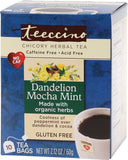 TEECCINO Chicory Herbal Tea Bags Dandelion Mocha Mint
